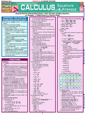 cover image of Calculus Equations & Answers
